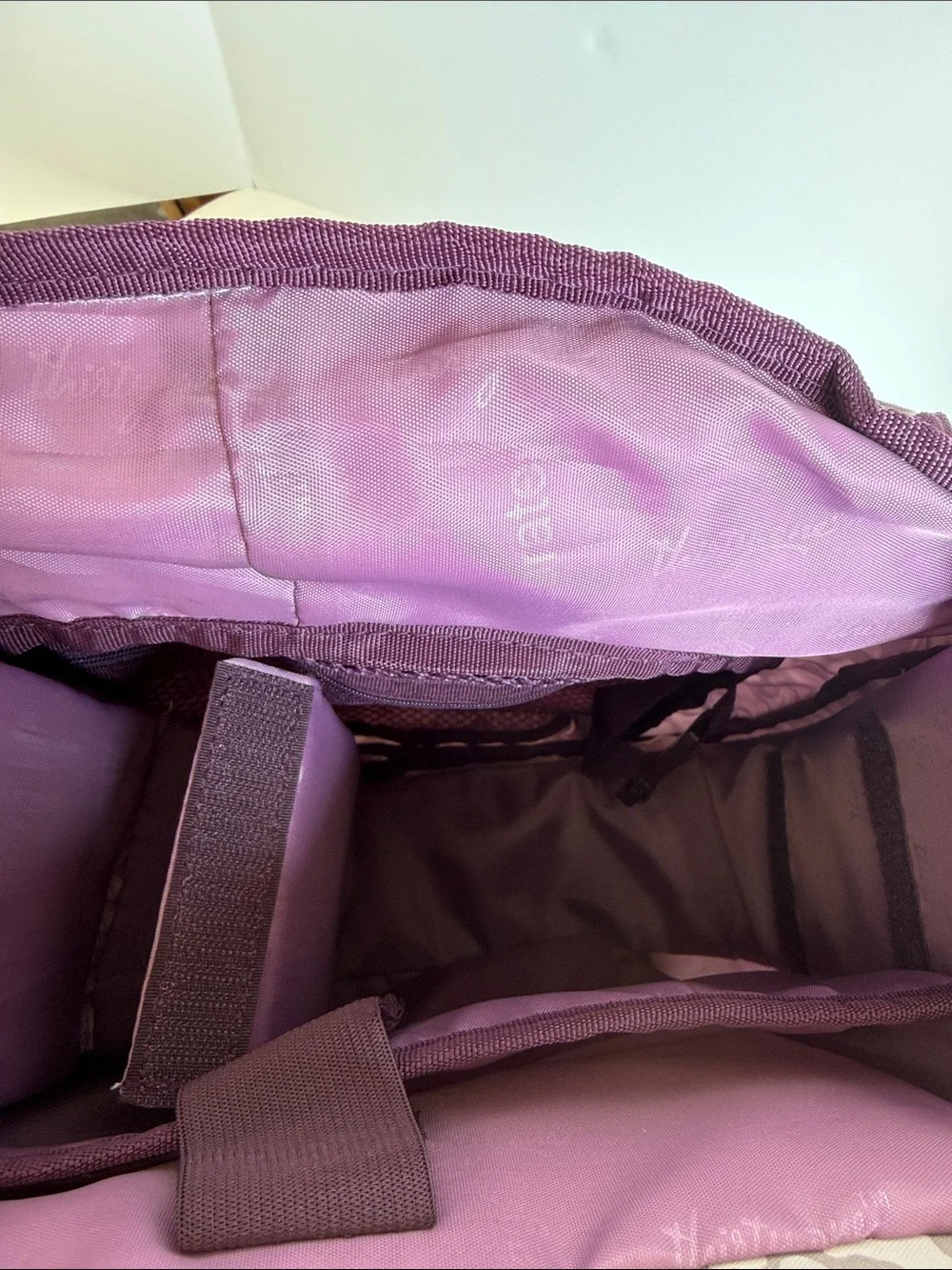 Thirty-one Leopard Print Backpack in Taupe & Purple